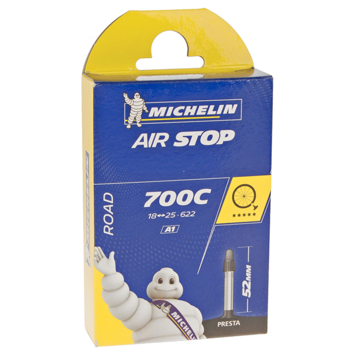 Michelin Airstop Butyl A1 Camera Corsa 700x18/25 Presta 52mm 1 Michelin Airstop Butyl A1 Camera Corsa 700x18/25 Presta 52mm