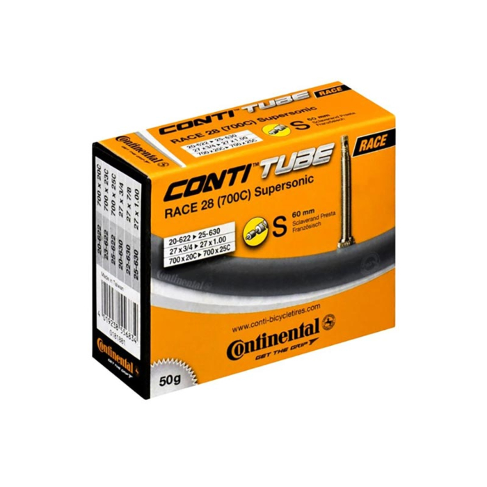 Continental Race 28 Supersonic Camera Corsa 700x20/25 Presta 60mm 1 Continental Race 28 Supersonic Camera Corsa 700x20/25 Presta 60mm