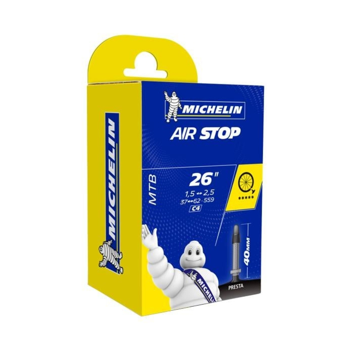 Michelin AirStop Butyl C4 Camera MTB 26x1.45-2.60 Presta 40mm 1 Michelin AirStop Butyl C4 Camera MTB 26x1.45-2.60 Presta 40mm