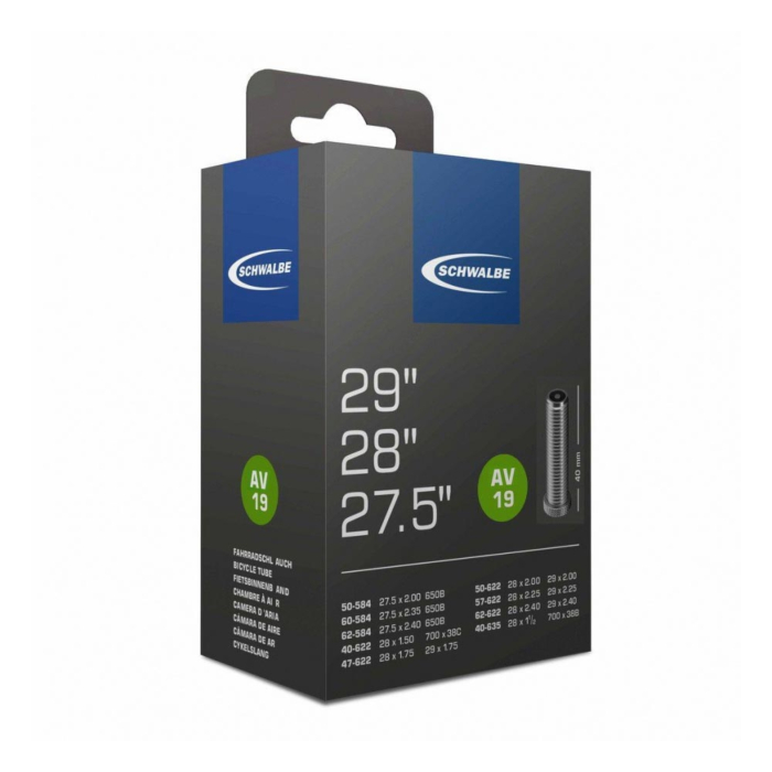 Schwalbe Camera MTB 27,5 / 29x2.00-2.40 Schrader 40mm (AV19) 1 Schwalbe Camera MTB 27,5 / 29x2.00-2.40 Schrader 40mm (AV19)