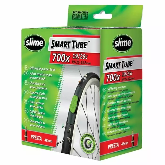 Slime Smart Tube Camera Corsa Con Sigillante 700x19/25 Presta 48mm 1 Slime Smart Tube Camera Corsa Con Sigillante 700x19/25 Presta 48mm